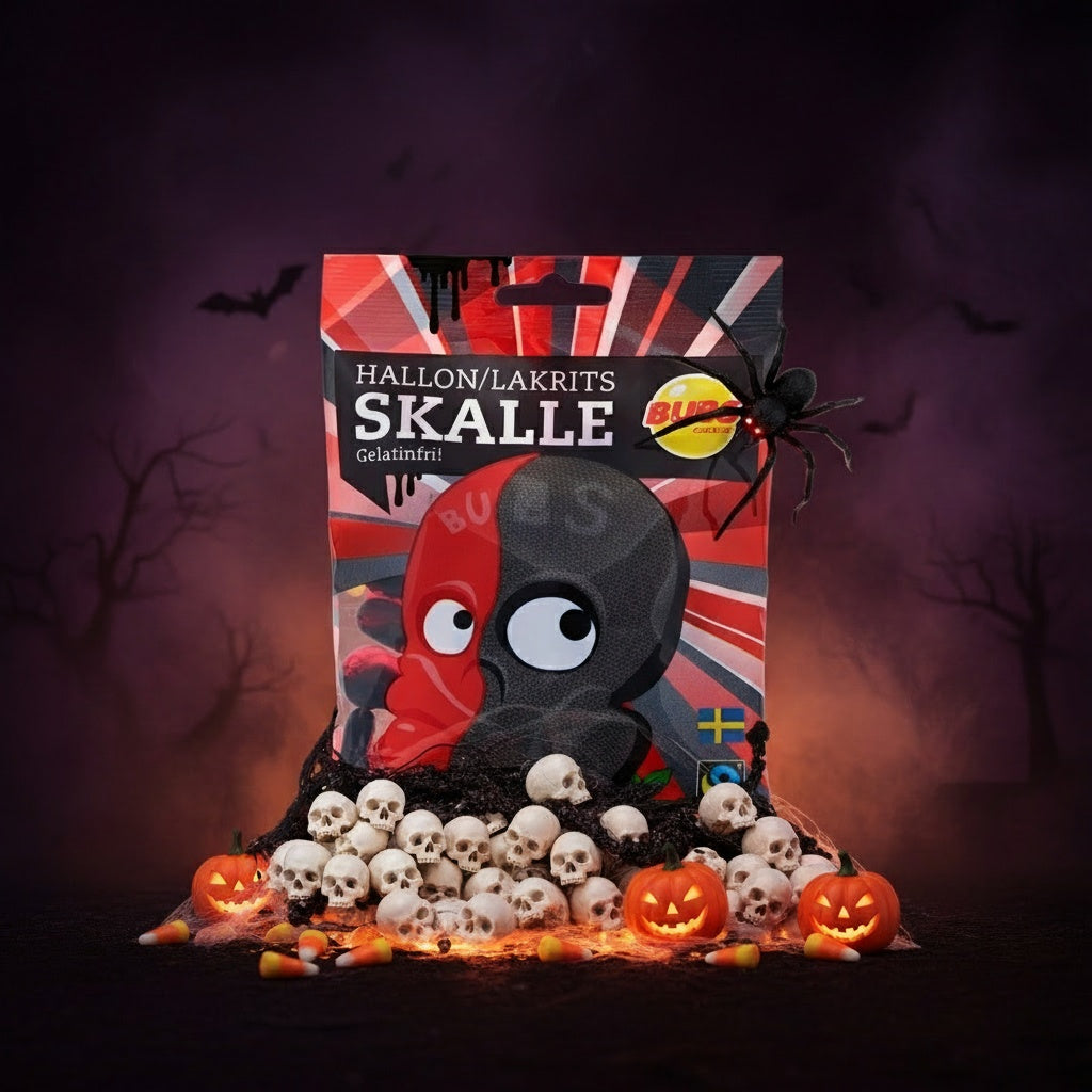 BUBS GODIS SKULLS RASPBERRY AND LIQUORICE