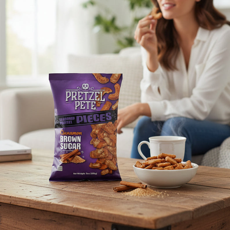 PRETZEL PETE PIECES CINNAMON BROWN SUGAR