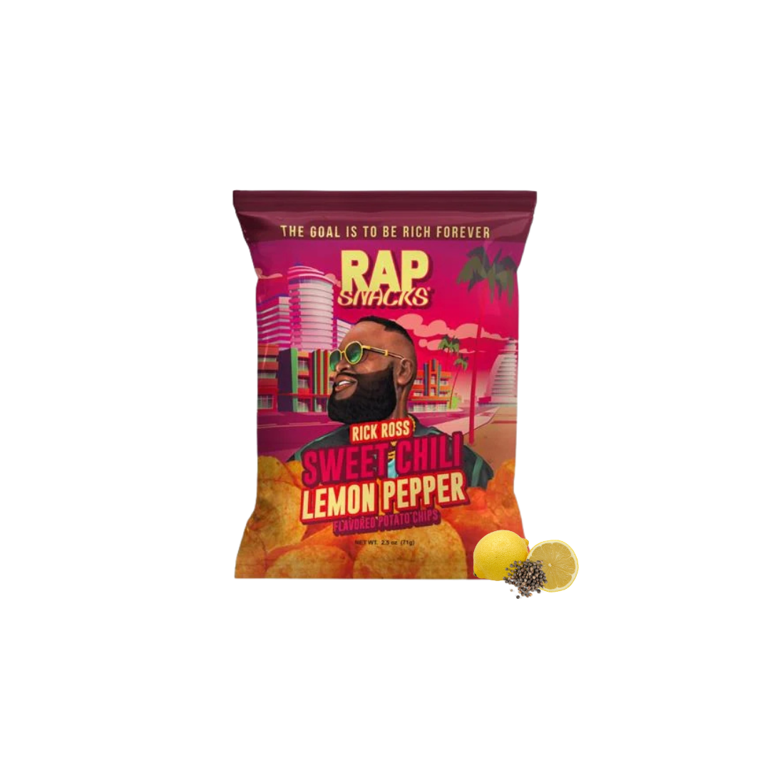 RAP SNACKS CHIPS RICK ROSS SWEET CHILI LEMON PEPPER