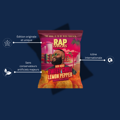 RAP SNACKS CHIPS RICK ROSS SWEET CHILI LEMON PEPPER