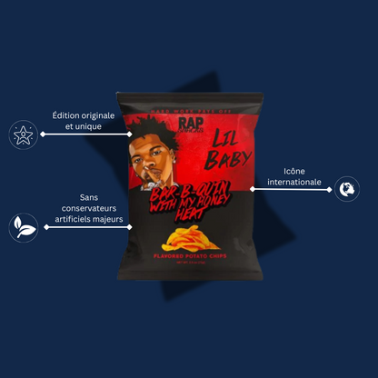 RAP SNACKS CHIPS LIL BABY BBQ AND HONEY