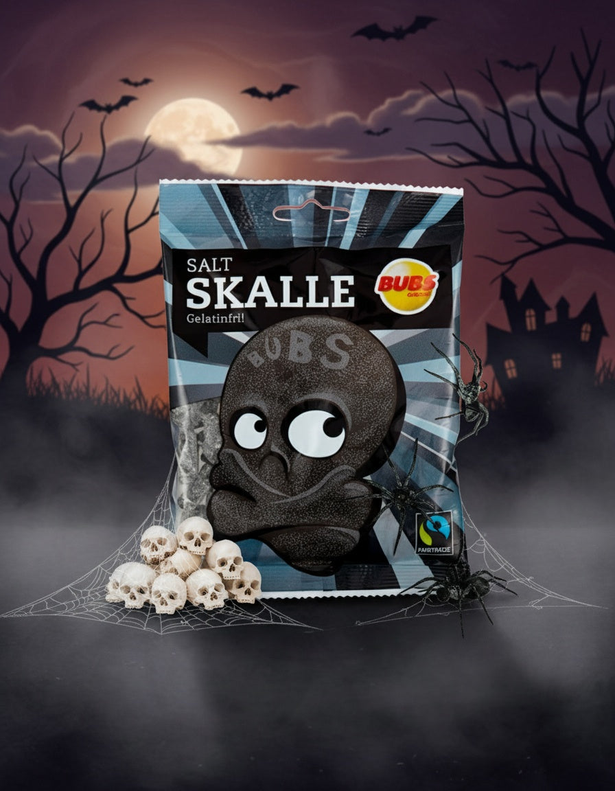 BUBS GODIS SKULLS SALTY LIQUORICE
