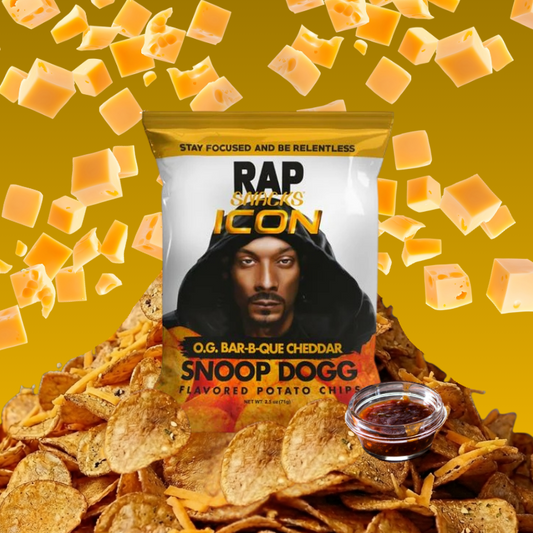 RAP SNACKS CHIPS SNOOP DOGG BBQ AND CHEDDAR