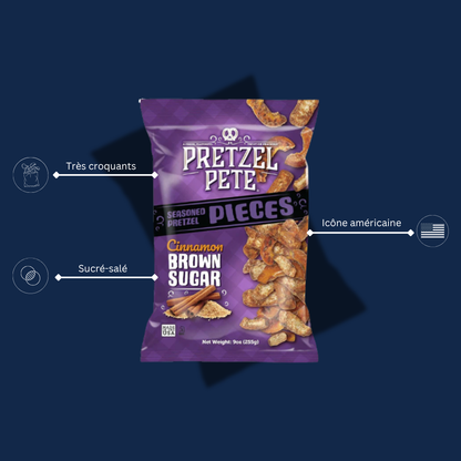 PRETZEL Pete Pieces Cinnamon brown sugar