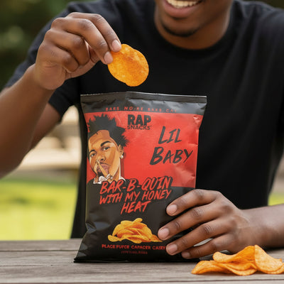 RAP SNACKS CHIPS LIL BABY BBQ AND HONEY