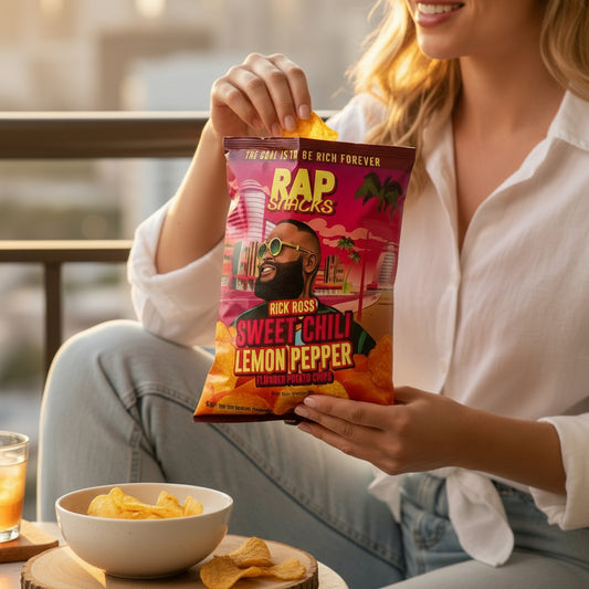 RAP SNACKS CHIPS RICK ROSS SWEET CHILI LEMON PEPPER